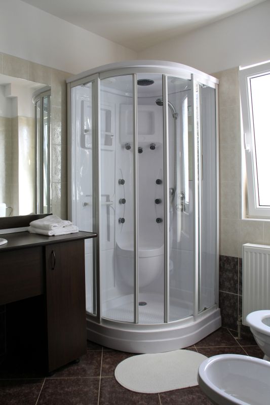 Shower with Sliding Glass Doors
